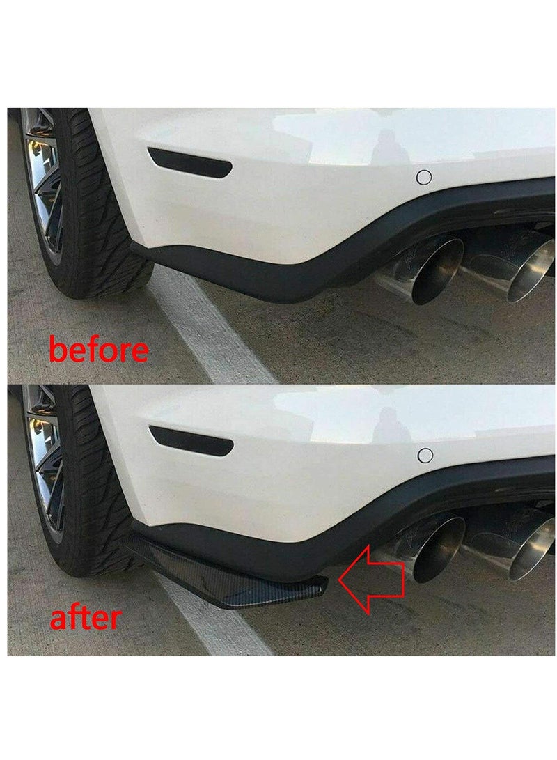 موزع سبليتر خلفي من ألياف الكربون العالمية مع شفة سبويلر سهل التركيب - Image 5