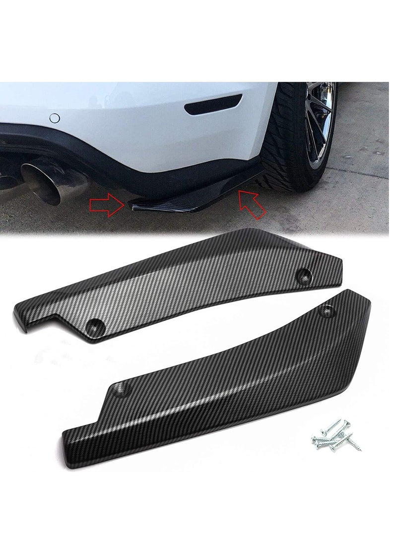 موزع سبليتر خلفي من ألياف الكربون العالمية مع شفة سبويلر سهل التركيب - Image 1