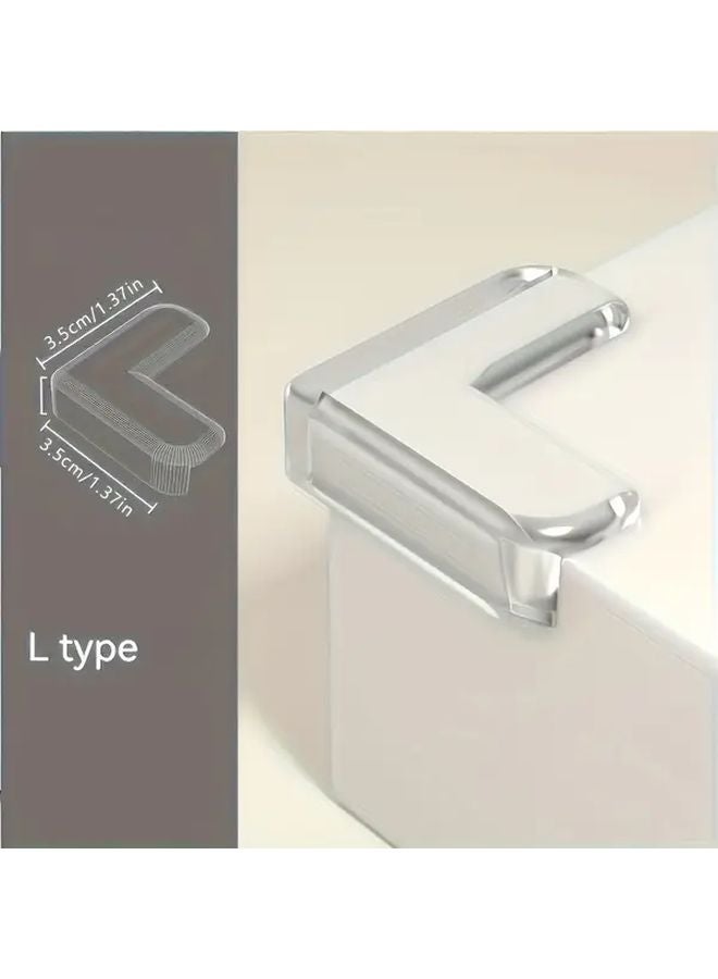 10Pcs Transparent Silicone Corner Protectors Soft Shock Absorption Strong Adhesive Universal Fit - Image 3