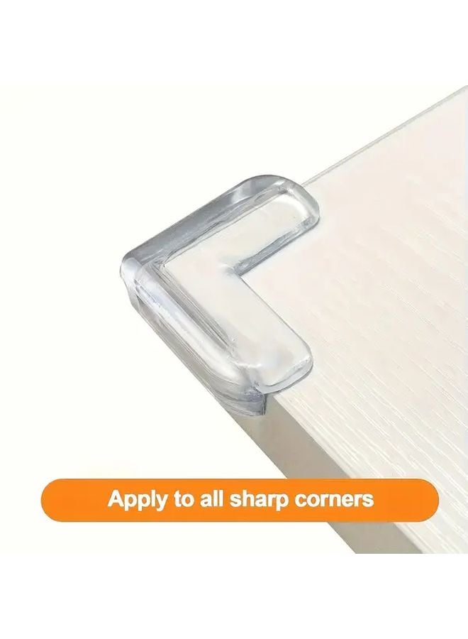 10Pcs Transparent Silicone Corner Protectors Soft Shock Absorption Strong Adhesive Universal Fit - Image 4