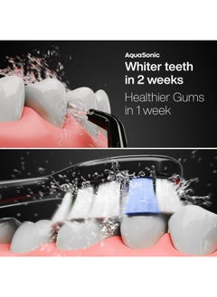 Aquasonic Aquasonic Home Dental Center PRO - Brushing & Flossing Made Easy - Brush & Floss - Power Toothbrush & Water Flosser - Whiter Teeth & Healthier Gums - Black Series Pro+Oral Irrigator  - Image 5