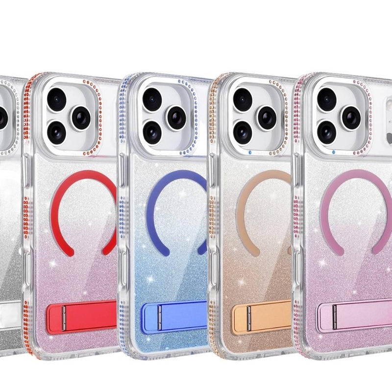 iPhone 11 TPU Protective with Kickstand and Anti Slip Grip in Blue Colour for On The Go Carry - Image 3