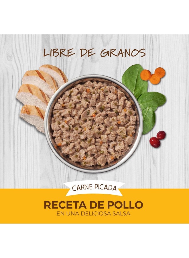 غريزة طعام القطط الرطب الطبيعي المفروم الأصلي من إنستينكت، خالي من الحبوب - دجاج حقيقي، 3.5 أونصة (عبوة من 12 قطعة) - Image 1