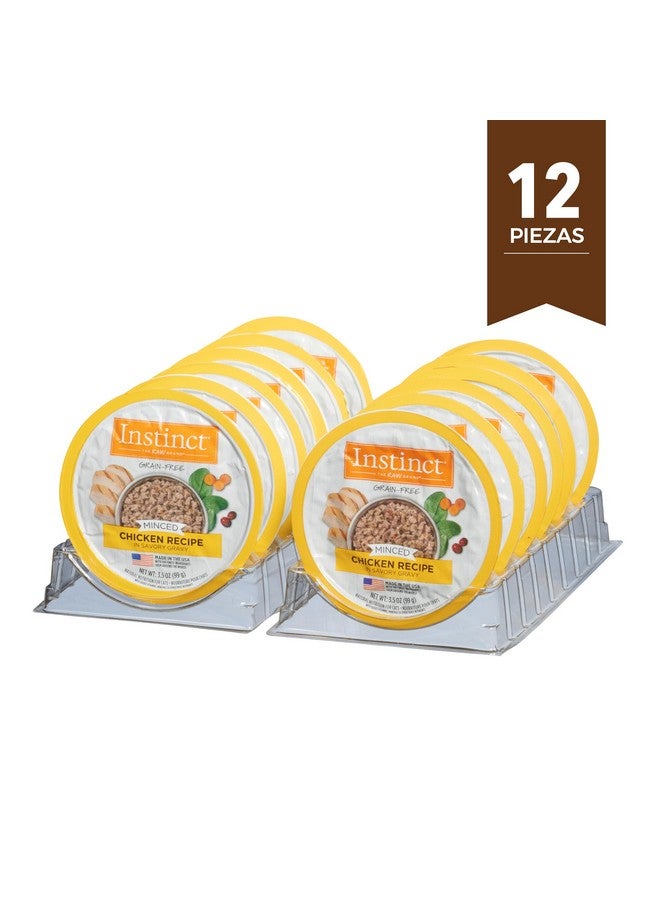 غريزة طعام القطط الرطب الطبيعي المفروم الأصلي من إنستينكت، خالي من الحبوب - دجاج حقيقي، 3.5 أونصة (عبوة من 12 قطعة) - Image 4