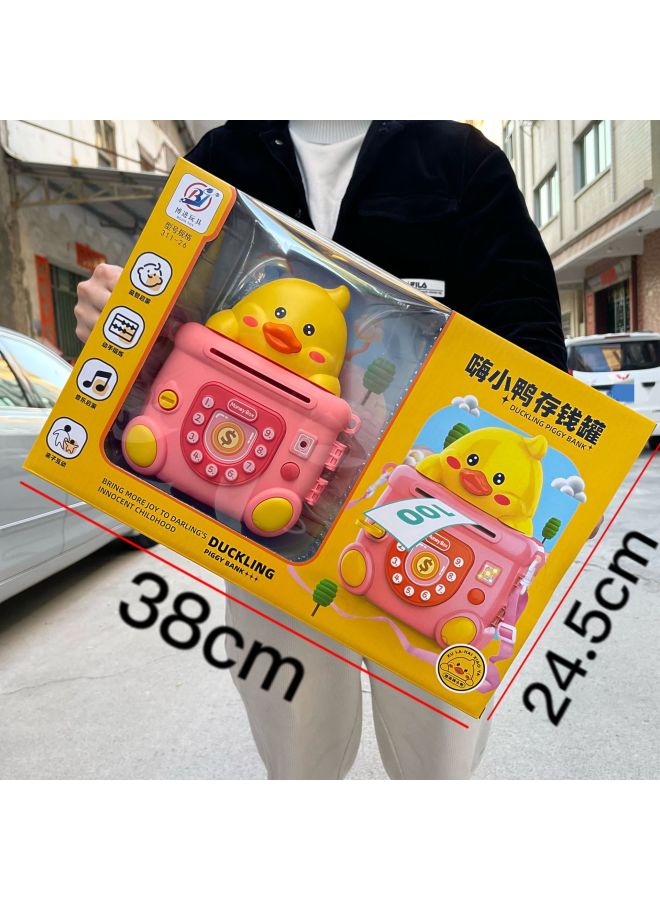 Cute Pet Animal Music Light Key Piggy Bank Toy Gift Box Kindergarten Training Institution Reward Wholesale-Color:311-39 Penguin Piggy Bank "two-color Random]  - Image 3