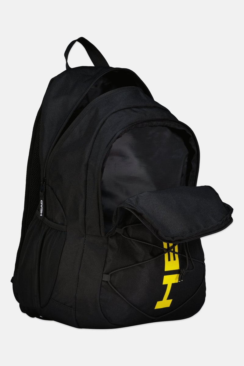 HEAD Men Brand Logo Backpack With Elastic, Black - Image 3