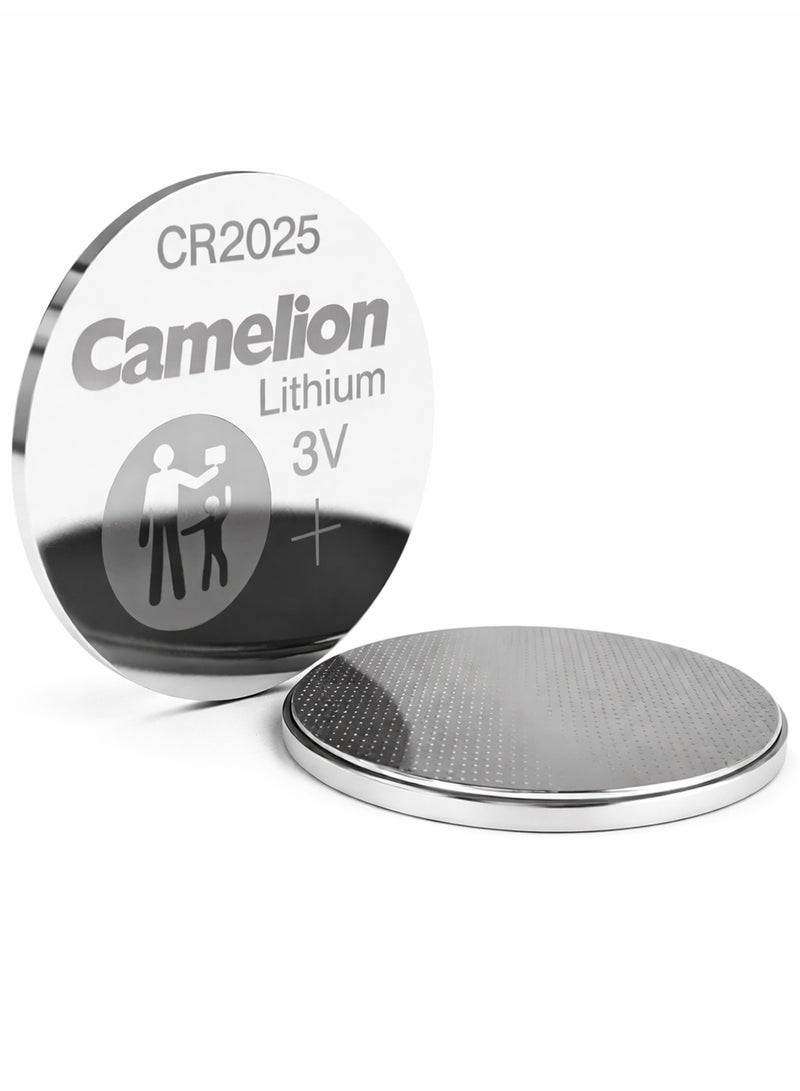 Camelion CR2025 Lithium Coin Battery 3V Pack of 5 – Long Lasting Button Cell Batteries for Watches, Car Remote, Toys & Small Electronics - Image 2