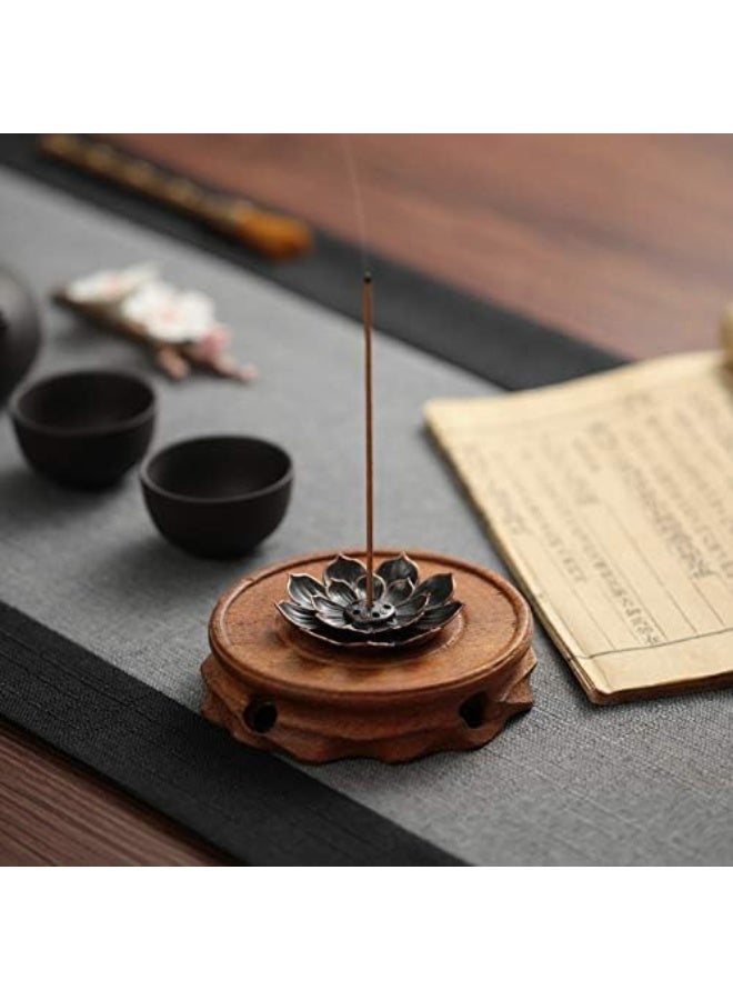 حامل مبخرة للعصي بتصميم 6 فتحات، مبخرة متعددة الاغراض مزخرف للمنزل والمكتب وغرفة المعيشة  من المعدن المتين (صغير 6 سم) - Image 1