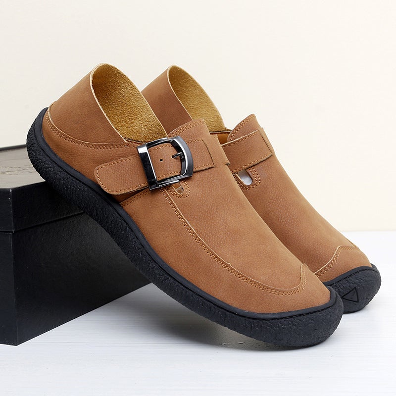 2024 Tiktok Live Selling Plus Size Men'S Shoes Autumn New Outdoor Casual Lazy One-Pedal Doug Shoes - Image 2