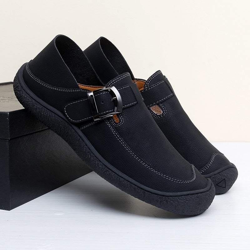2024 Tiktok Live Selling Plus Size Men'S Shoes Autumn New Outdoor Casual Lazy One-Pedal Doug Shoes - Image 1