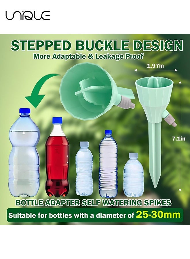 Unique 6 Pcs Plant Watering Devices - Self Watering Planter Insert Spikes Stakes - Automatic Adjustable Watering For Vacations Outdoor Indoor Potted Plant Drip Irrigation Watering Devices Multicolour - Image 3