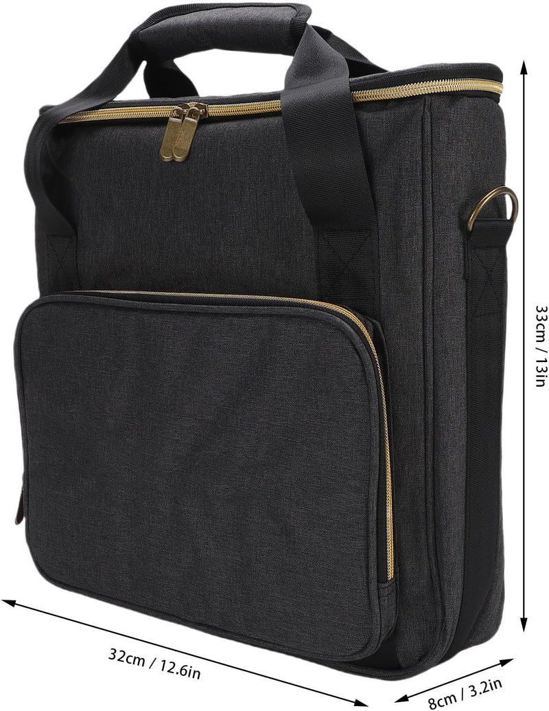 Keenso Record Carrying Bag, Cationic Fabric Storage Records with Large Capacity, Portable Design with Dividers for DJ and Travel - Image 2