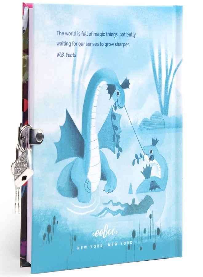 eeBoo: Magical Creatures Journal - Includes Lock & Keys, Foil Cover, 176 Lined Pages, Sketch-Take Notes-Journal, Diary for Kids Ages 6+ - Image 2