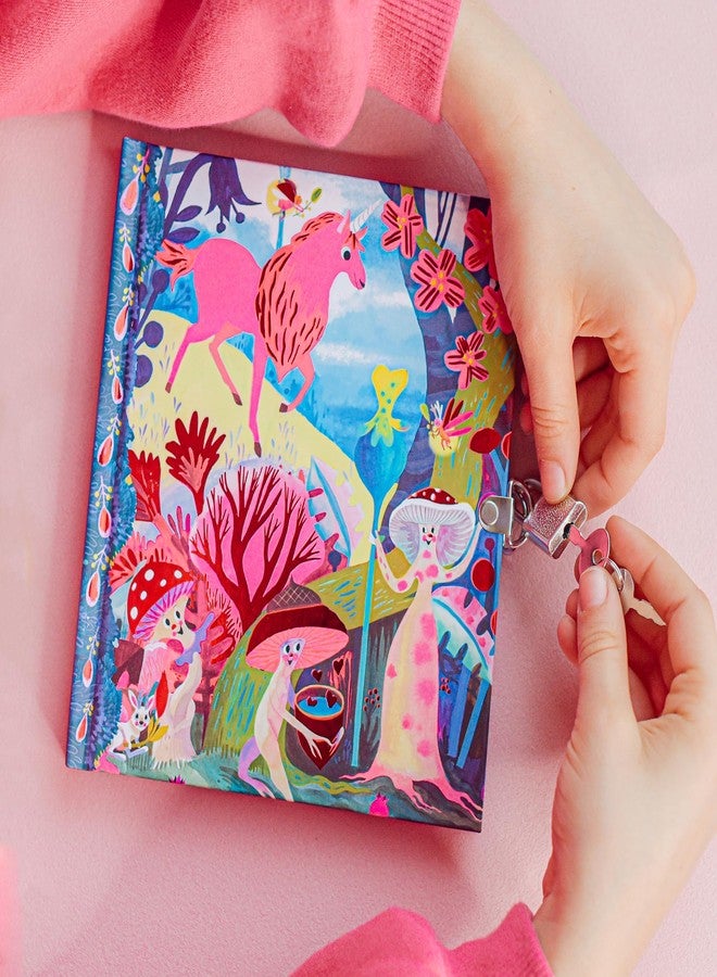 eeBoo: Magical Creatures Journal - Includes Lock & Keys, Foil Cover, 176 Lined Pages, Sketch-Take Notes-Journal, Diary for Kids Ages 6+ - Image 4