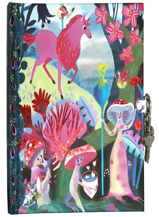 eeBoo: Magical Creatures Journal - Includes Lock & Keys, Foil Cover, 176 Lined Pages, Sketch-Take Notes-Journal, Diary for Kids Ages 6+ - Image 1