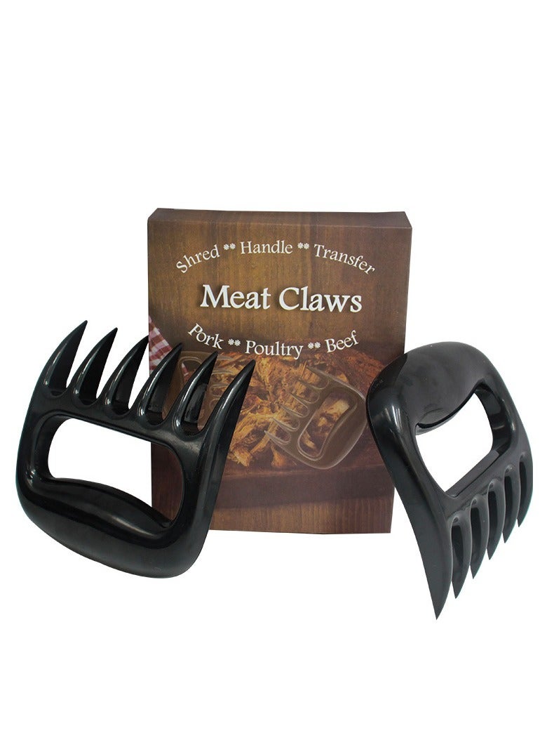 Bear Paws Meat Claws - The Original Meat Shredder Claws for Pulled Pork, USA Made - Easily Lift, Shred, Pull and Serve Pork, Chicken, Brisket and Turkey - Gift for Dad on Father's Day! (Black)  - Image 1