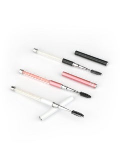 3Pcs Eyelash Spoolies Brush With Cover Pink Mascara Wands With Cap And Tube Reusable And Bendable Eyebrow Spoolies Portable Spoolie For Eyelash Extensions Brow Makeup (3Colors)