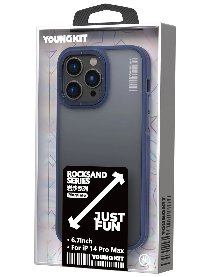 Young Kit Rock Sand Skin Feel  Apple iPhone  14 Pro max Case - Image 2