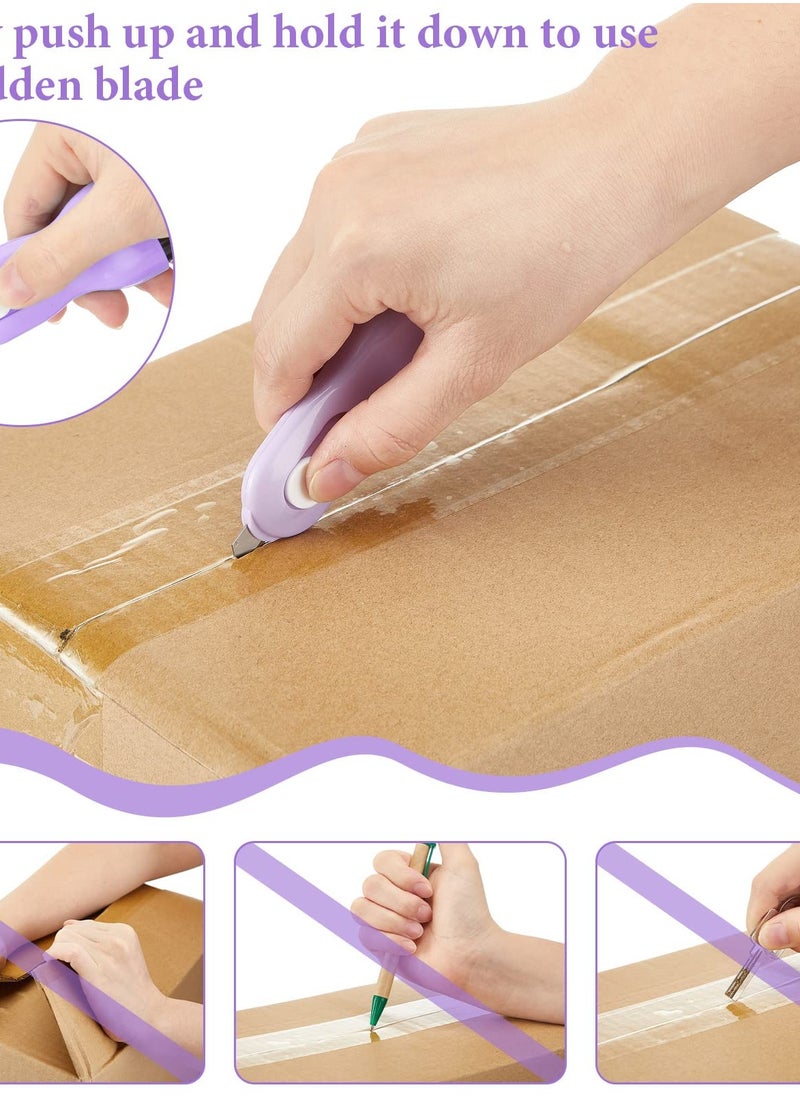Generic - 4 Pcs Identity Protection Roller Stamps Confidential Security Roller ID Guard Roller Stamp with Retractable Box Opener, Privacy Security Ink Roller to Cover Personal Information Address Mail ID - Image 1