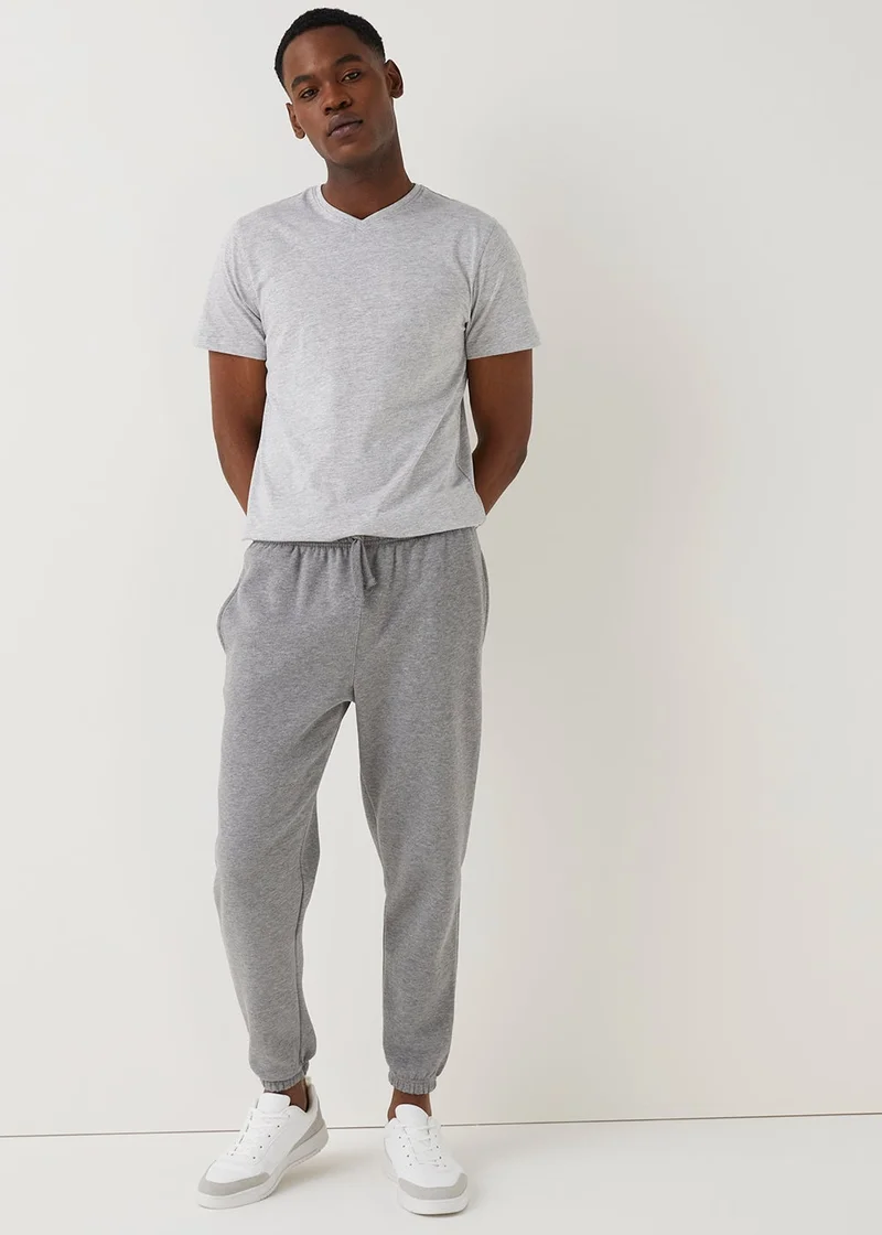 Matalan Grey Essential V-Neck T-Shirt