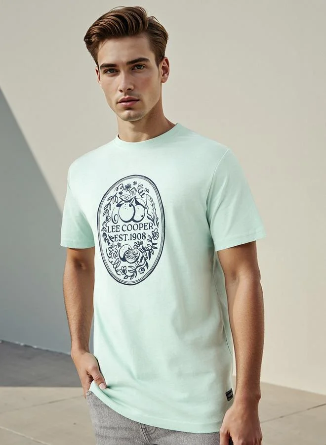 Lee Cooper Typographic Print Crew Neck T-shirt