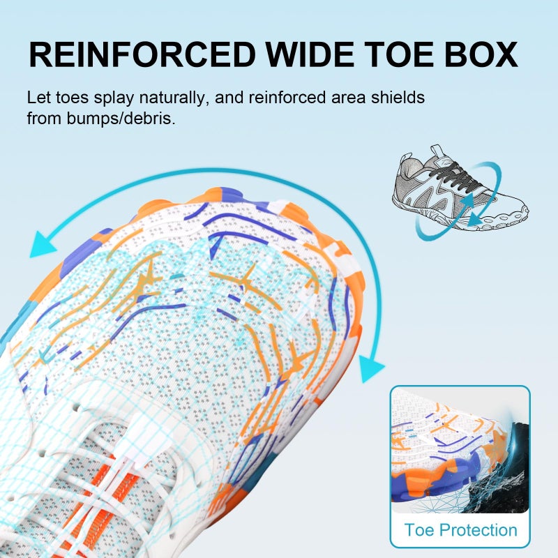 ELETON Hike Barefoot Shoes Womens Men Footwear,Pro-Healthy&Non-Slip Water Shoe for Women Men, Wide Toe Running Shoes Boots Sneakers Unisex - Image 4