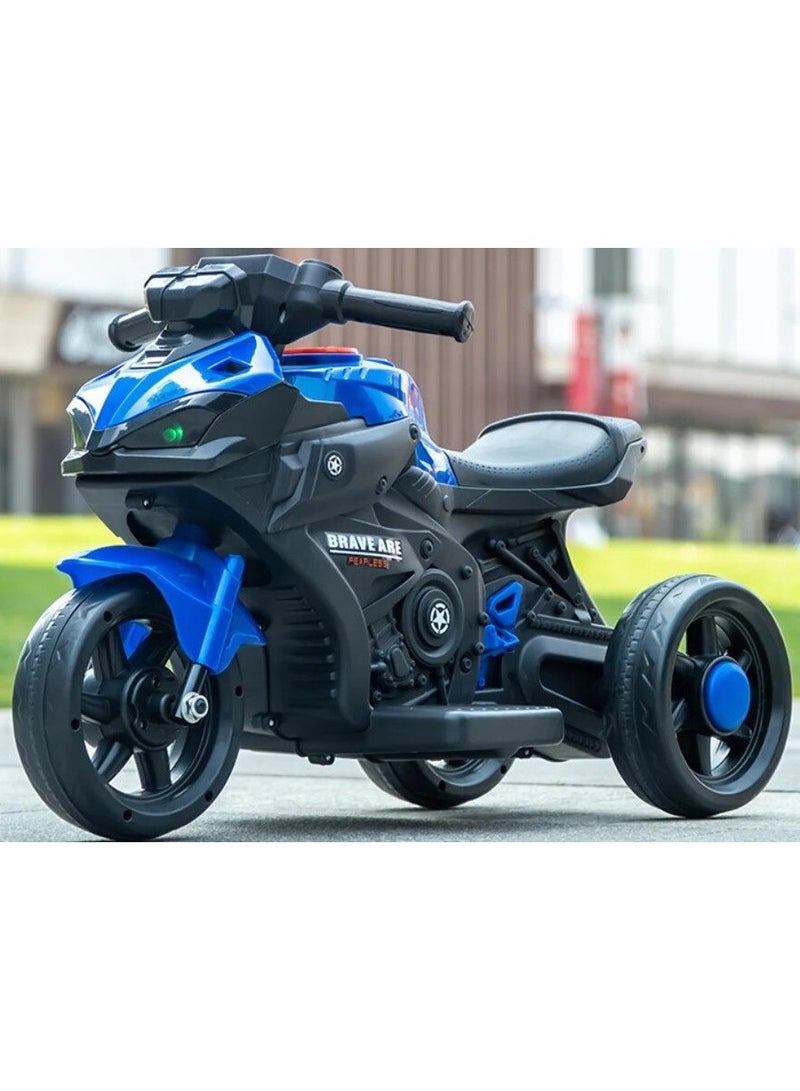 BR 6V Kids Electric Ride-On Motorcycle – Realistic Lights, Music & Safe Three-Wheel Design – Fun & Durable - Image 2