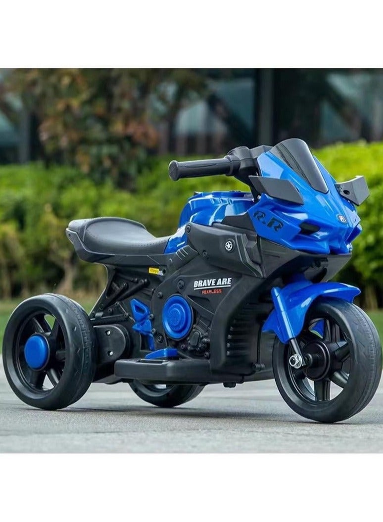 BR 6V Kids Electric Ride-On Motorcycle – Realistic Lights, Music & Safe Three-Wheel Design – Fun & Durable - Image 3