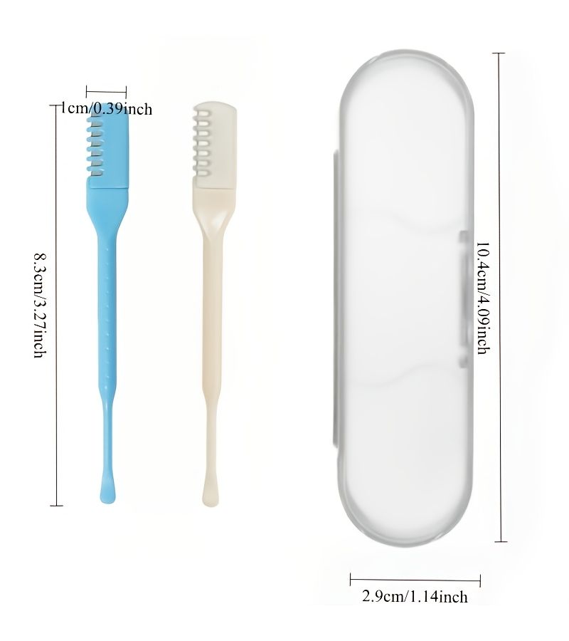 Two Piece Set Double Sided Nose Hair Trimmer With Storage Case - Image 3