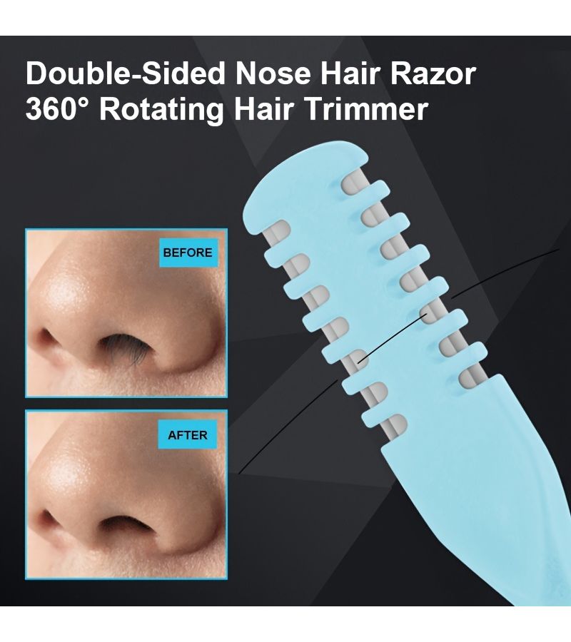 Two Piece Set Double Sided Nose Hair Trimmer With Storage Case - Image 5