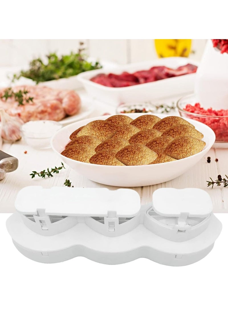 DubaiGallery Meatball Mold Kibbeh Press Mold Maker Durable DIY Plastic Manual Meatloaf Maker Press Tool, Kitchen Cooking Tools for Making Fried Kibbeh  - Image 4
