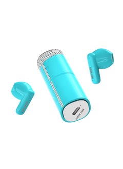 GREEN LION Lipstick True Wireless Earbuds / Shining Lipstick Earphone Design / Noise Reduction / 35mAh Earbuds Battery / 280mAh Case Battery / Support Fast Charge / IPX5 Waterproof / 4-5 Hrs Playtime / 22 Hrs with Charging Case Playtime / Hand-Free Calls / BT Version 5.3 / Stereo System / Type-C Output - Blue  - Image 3