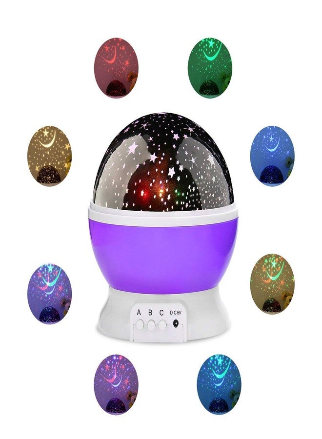 IXWQ Plastic Star Master Night Lamp Rotating Projector For Baby Room Bedroom Lights Galaxy Projector Kids For Diwali Home Decor With Usb Wire Colorful Romantic Led (Multicolour) - Image 1