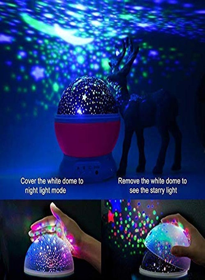 IXWQ Plastic Star Master Night Lamp Rotating Projector For Baby Room Bedroom Lights Galaxy Projector Kids For Diwali Home Decor With Usb Wire Colorful Romantic Led (Multicolour) - Image 5