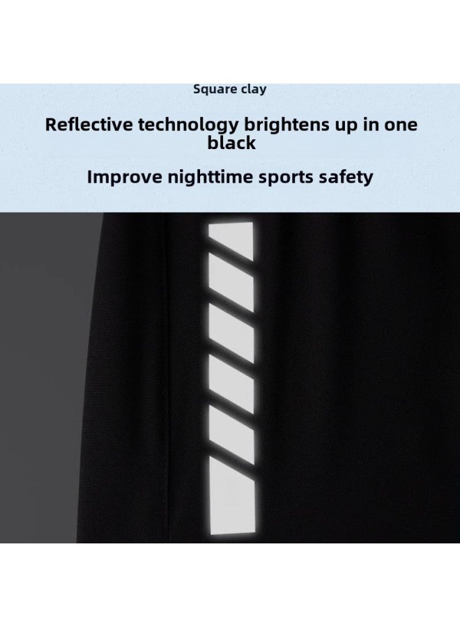 Generic Swimwear Suit Men's Sunscreen Long Sleeve Trunks Swimming Trunks Men's Swimming Snorkeling Boys Swimwear Jellyfish Diving Suit Factory-Color:Pure Black Short Sleeves + Shorts + Trousers [free Swimming Cap]-Size:2xl [recommended 80-90kg ]  - Image 4