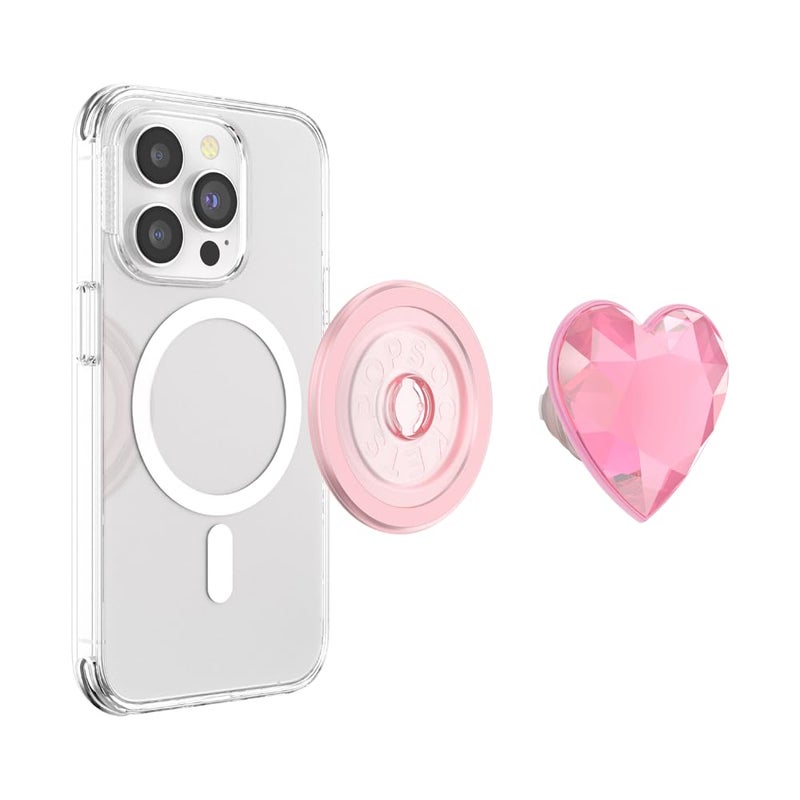 PopSockets Phone Grip for MagSafe, Magnetic Holder, Phone Stand, Gold - Heart of Gold (Gold PopOut) - Image 4