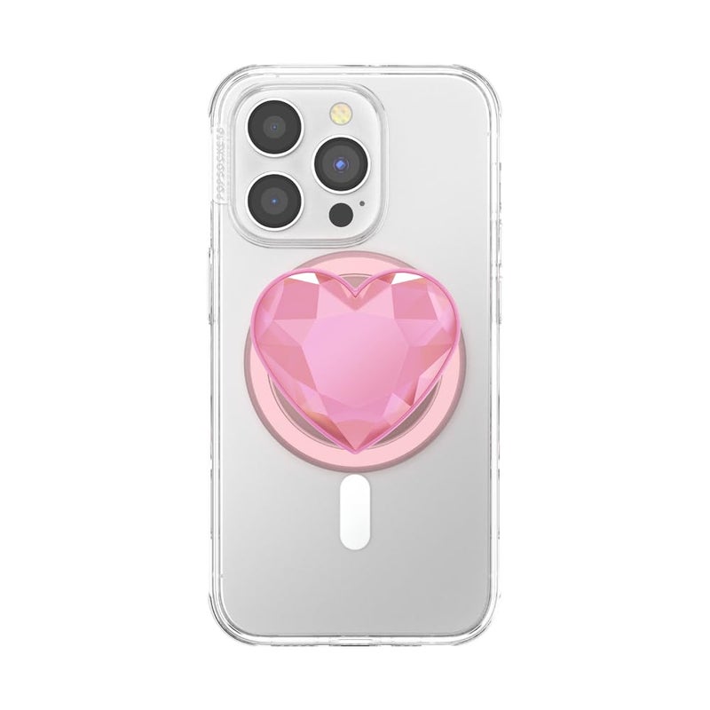 PopSockets Phone Grip for MagSafe, Magnetic Holder, Phone Stand, Gold - Heart of Gold (Gold PopOut) - Image 3