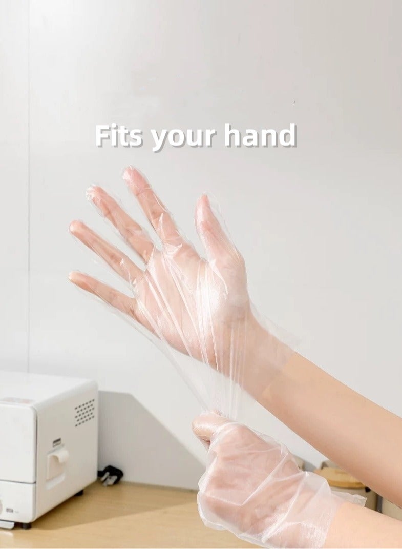 Hand Gloves 100 pcs clear disposable Cooking Gloves food grade glove for Potluck Partys - Image 5