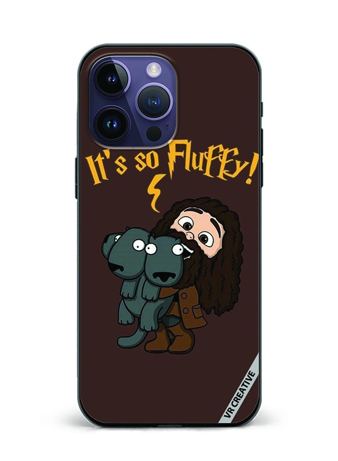 VR CREATIVE Protective Case Cover For Apple iPhone 15 Pro Its So Fluffy Design Multicolour - Image 1