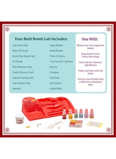 Mindware MindWare Science Academy Lip Balm Lab Kit | Includes 18pcs for DIY Lip Balms to Teach Kids & Teens Cosmetic Chemistry  - Image 4
