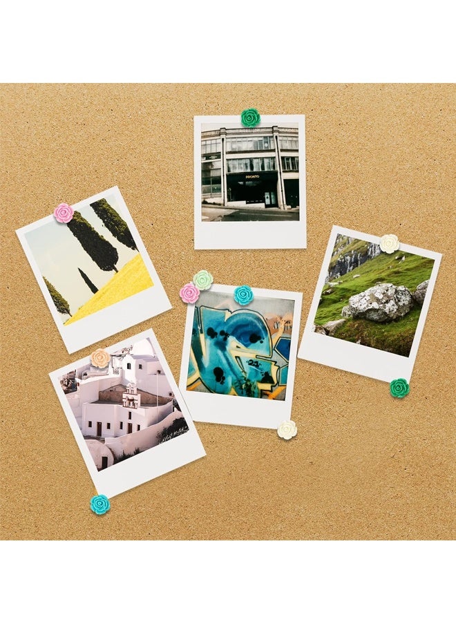 30 قطعة من دبابيس الدفع للوحة الفلين دبابيس الدفع الزخرفية مع حافظة، ودبابيس إبهام لطيفة ودبابيس دفع - Image 3