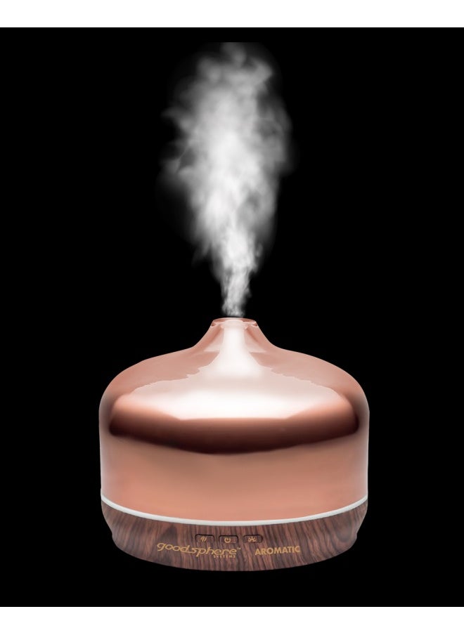 Goodsphere - Goodsphere Aromatic Rose Gold 3 In 1 Aroma Diffuser Ultrasonic Humidifier Spectrum Led Light - Image 1