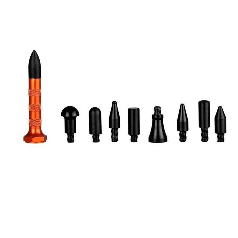 HiYi GS DIY Paintless Dent Repair Kit Metal Tap Down Pen with 9 Heads Tips Dent Removal Tools - Image 3