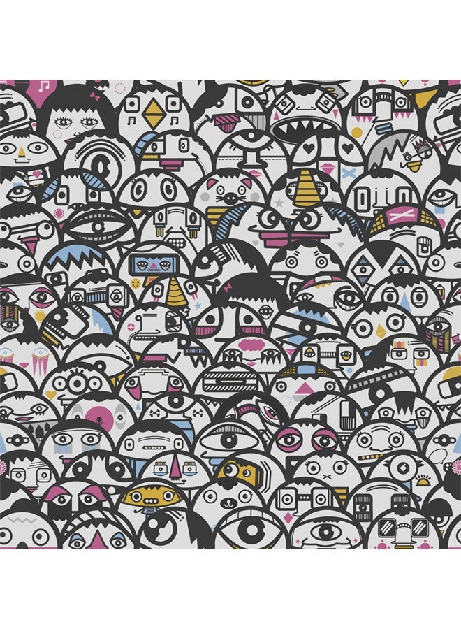 JAMEEL Alien Crowd Funny  New Wave-  Fun Nursery And Playroom Decor 