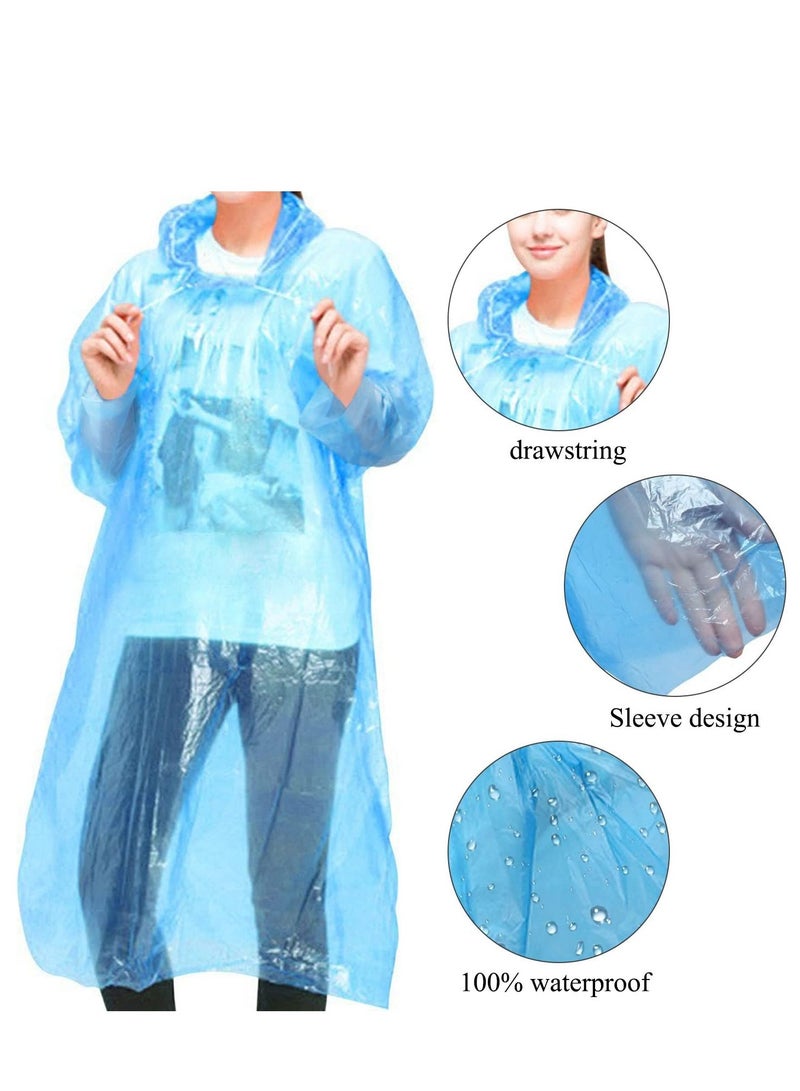 SYOSI Rain Ponchos Family Pack   12 Pack Emergency Waterproof Ponchos for Kids Adults, Assorted Colors, 0.03mm Thickness, Disposable Emergency Ponchos for Family Travel, Camping, Hiking, Fishing - Image 5