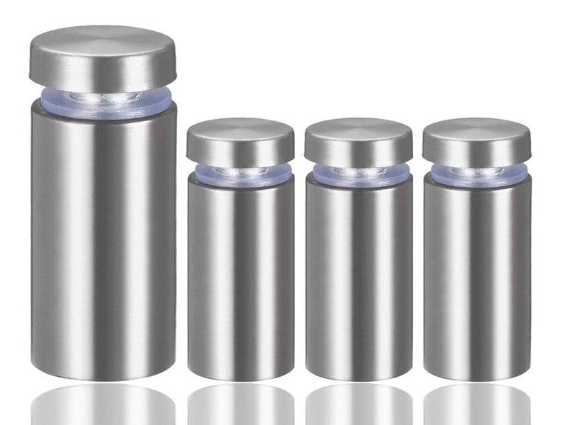 4 Pieces Stainless Steel Mounting Nails, Silver Color for Fixing Signs, Glass, Acrylic Wall Mounting Screws (Diameter 2.5cm*H5cm) - Image 1