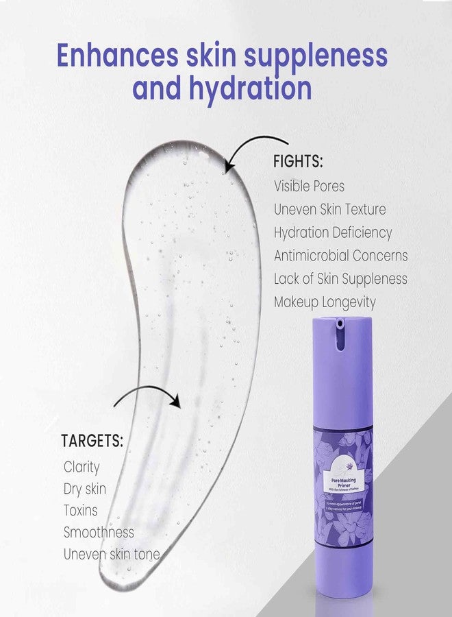 Saffr'n Pore Masking Primer with Saffron extract to Blur Facial Pores for makeup |30 g - Image 4