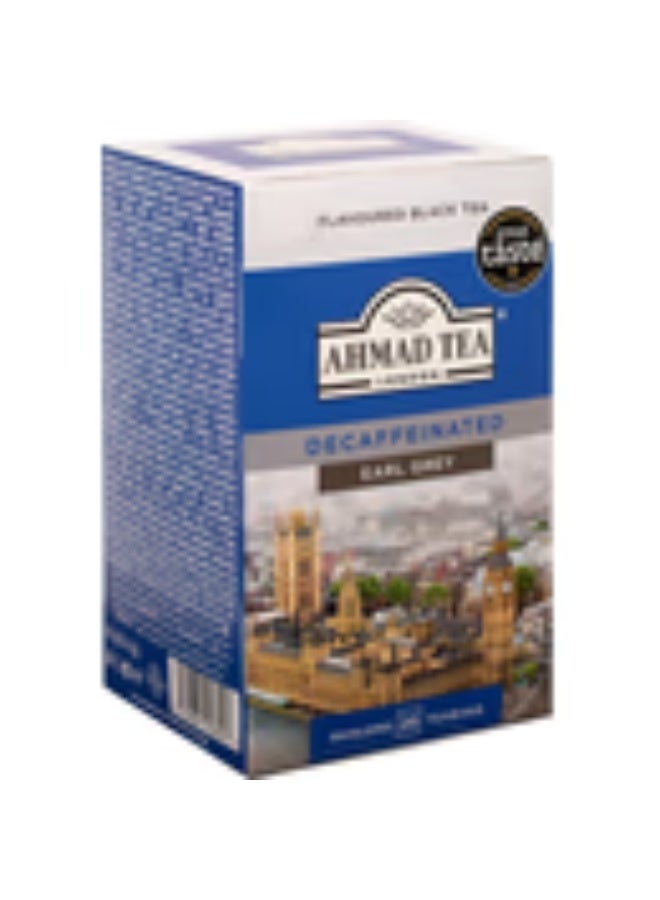 Ahmad Tea London Decaffeinated Earl Grey – Premium Flavoured Black Tea with Natural Bergamot Aroma, 20 Individually Enveloped Teabags, Great Taste Award Winner - Image 3