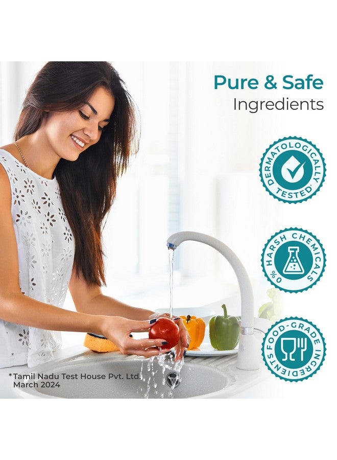 لوفلاب منظف سائل للأطفال 1000 مل، لتنظيف زجاجات الرضاعة وأدوات المائدة والألعاب والفواكه والخضروات، يقتل 99.9% من الجراثيم، تركيبة متوازنة الحموضة تم اختبارها من قبل أطباء الجلدية، لا تحتوي على مواد كيميائية ضارة، قابلة للتحلل البيولوجي - Image 3