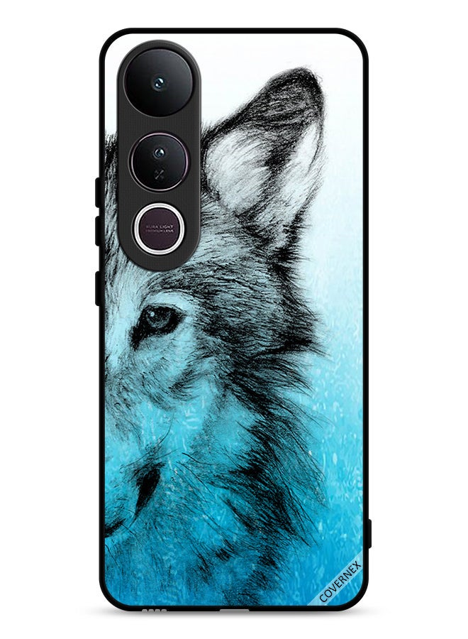 Covernex Vivo V50 Lite Protective Case Cover Half Wolf Face